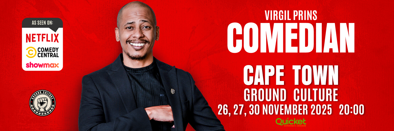 Comedian Virgil Prins Ground Culture